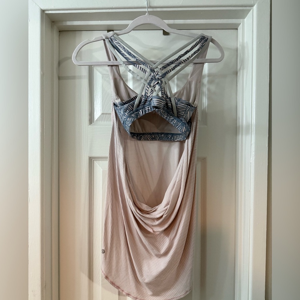 Lululemon Wild Tank. light pink & grey